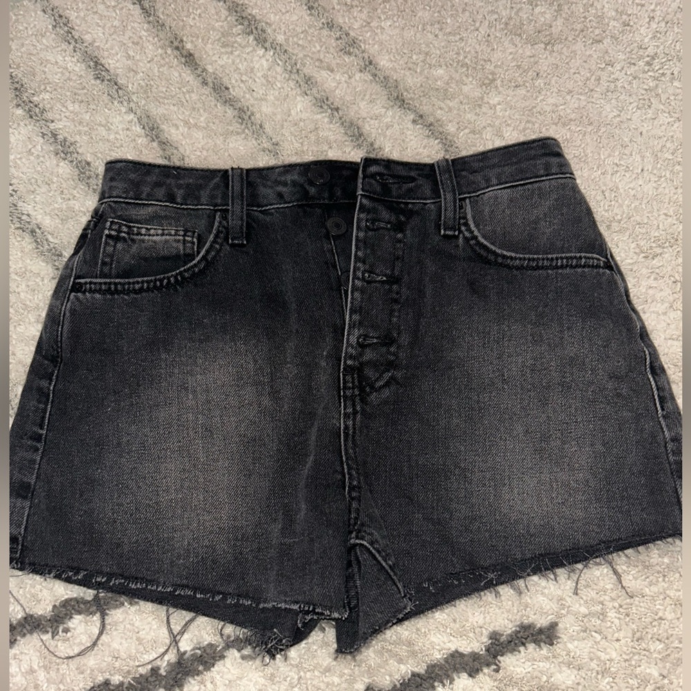 Forever 21 Black Denim Jean Shorts